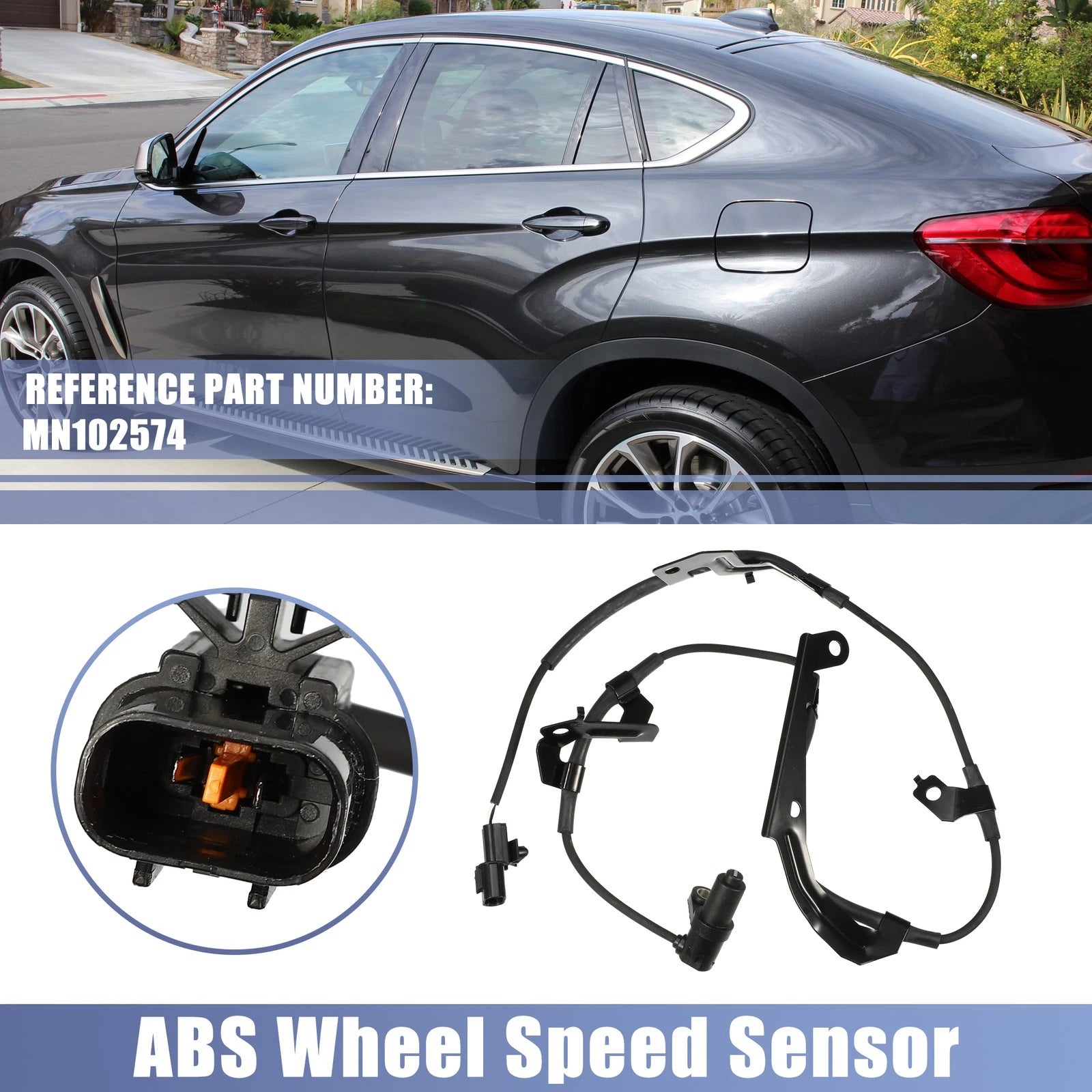 Front Right ABS Wheel Speed Sensor for Mitsubishi L200 Montero (No.MN102574)
