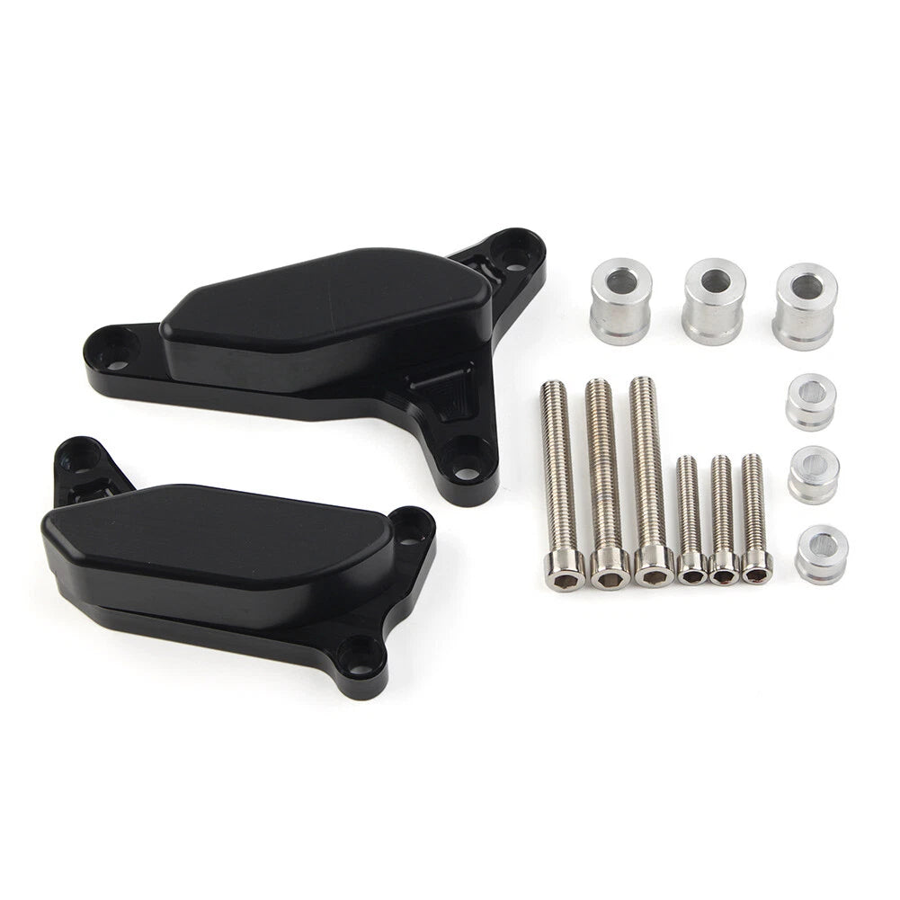 CNC Black Engine Case Slider Protector Cover for Yamaha FZ1 FZ8 (2006–2016)