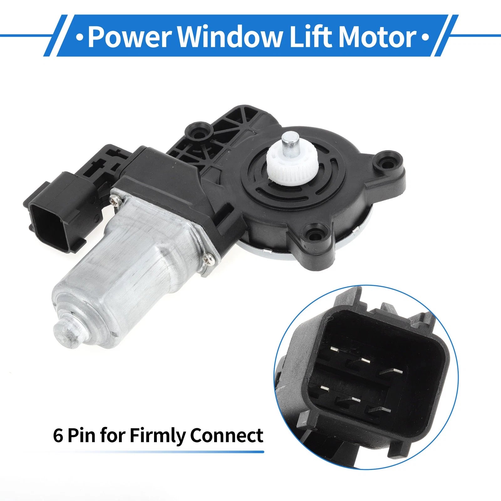 Power Window Regulator Lift Motor for Ford Focus (2012–2018) No.WLM273/6CP114553H1A