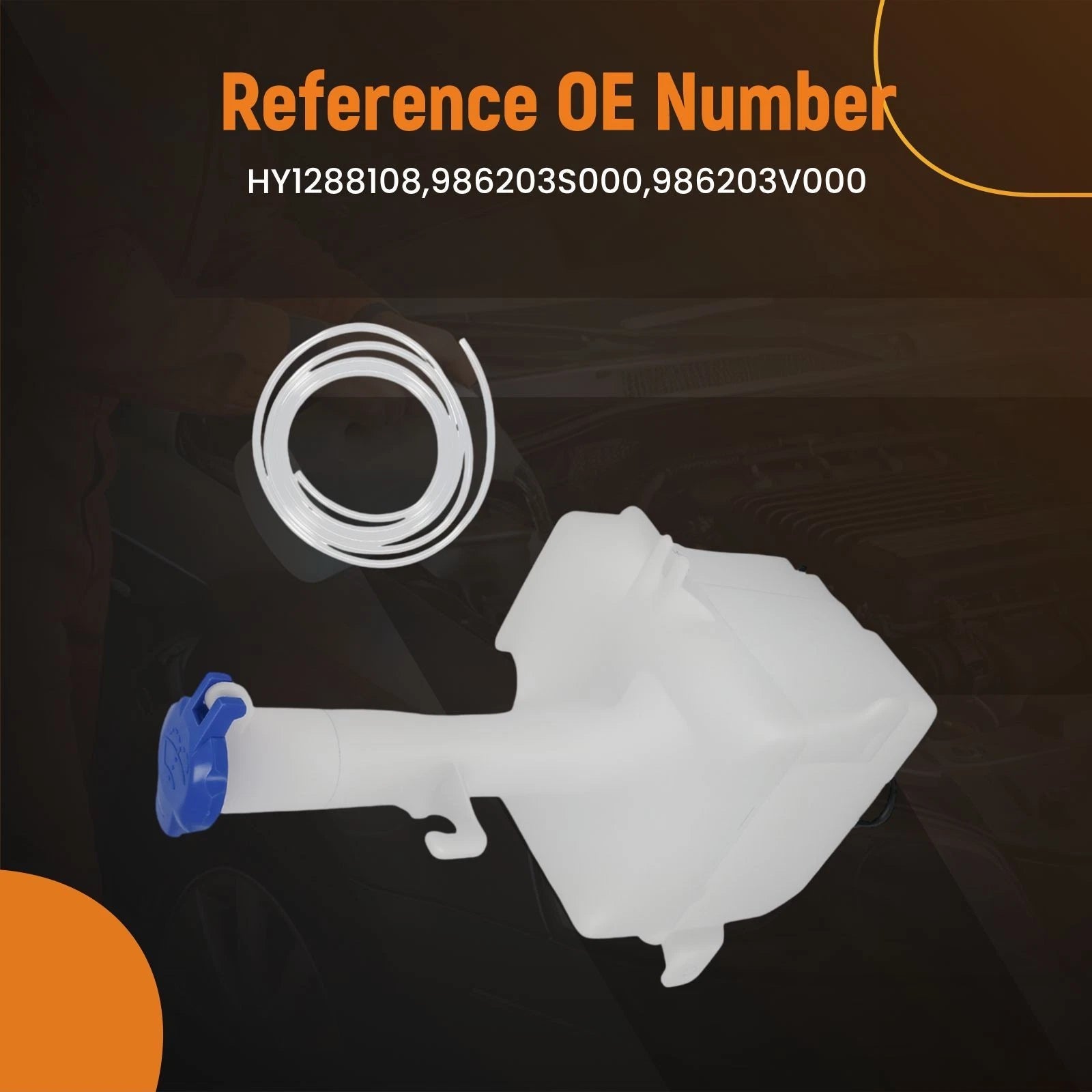 Washer Fluid Reservoir for Hyundai Azera Sonata (2011–2017) 986203S000