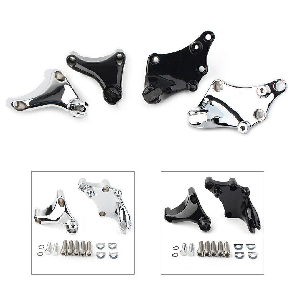 2X Rear Footrest Peg Mount Bracket for Harley Sportster XL1200C (2014–2021)