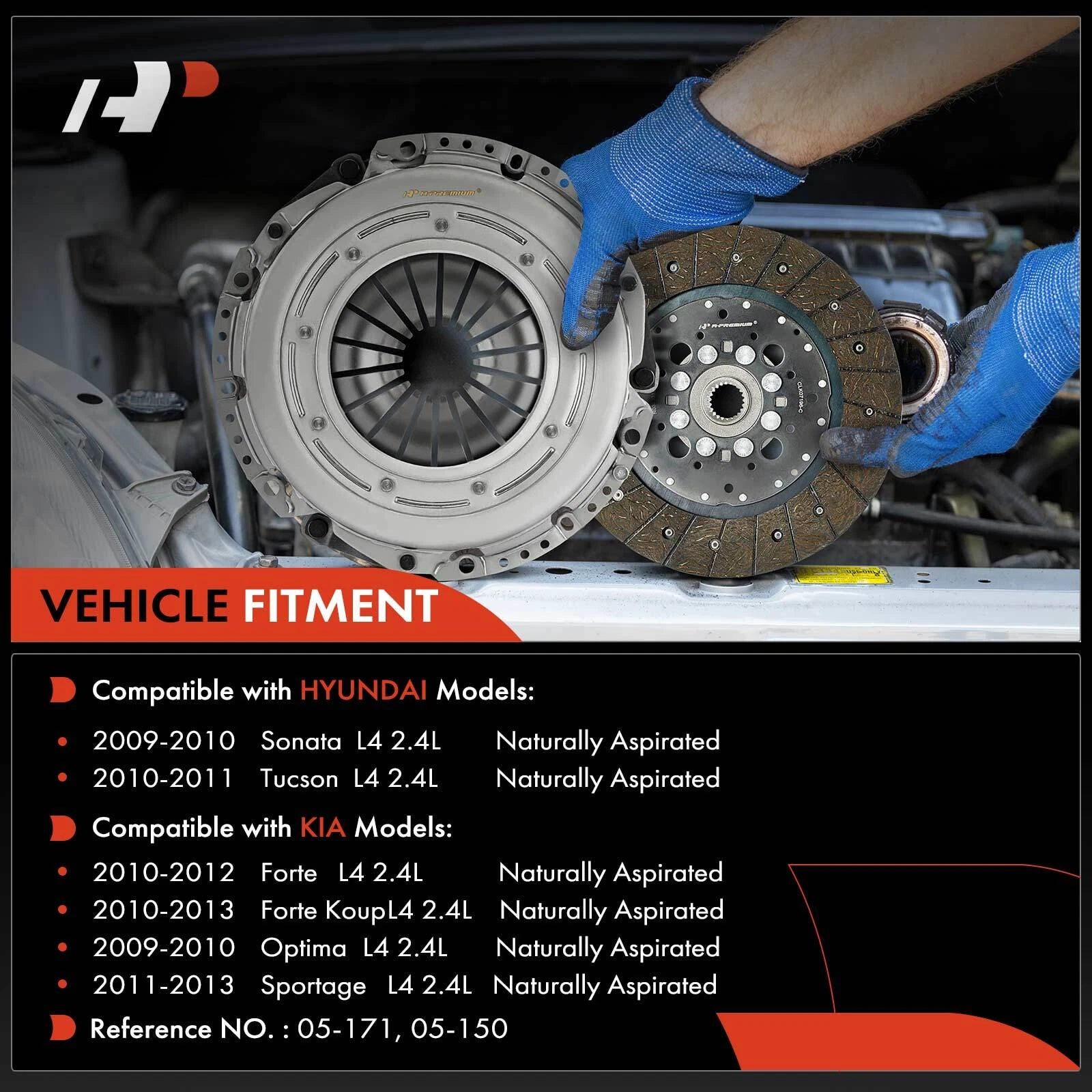 Clutch Kit for Hyundai Sonata, Kia Optima (2009–2010)