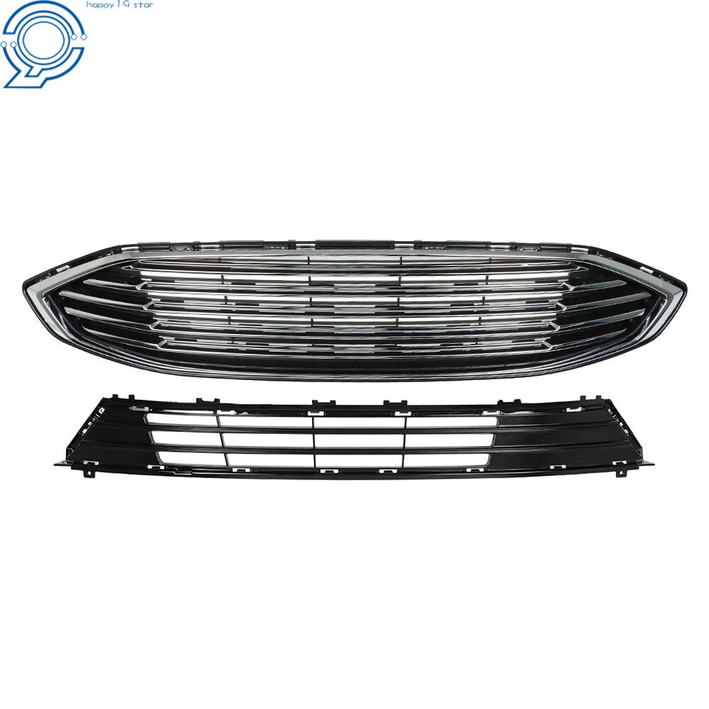 Front Bumper Grille Assembly Chrome for Ford Fusion (2017–2018)