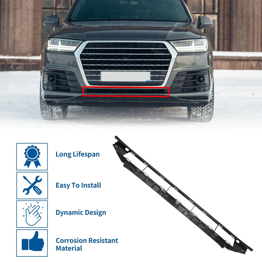 Front Lower Bumper Grille for Audi Q7 (2006–2015) No.4M0807647A Black