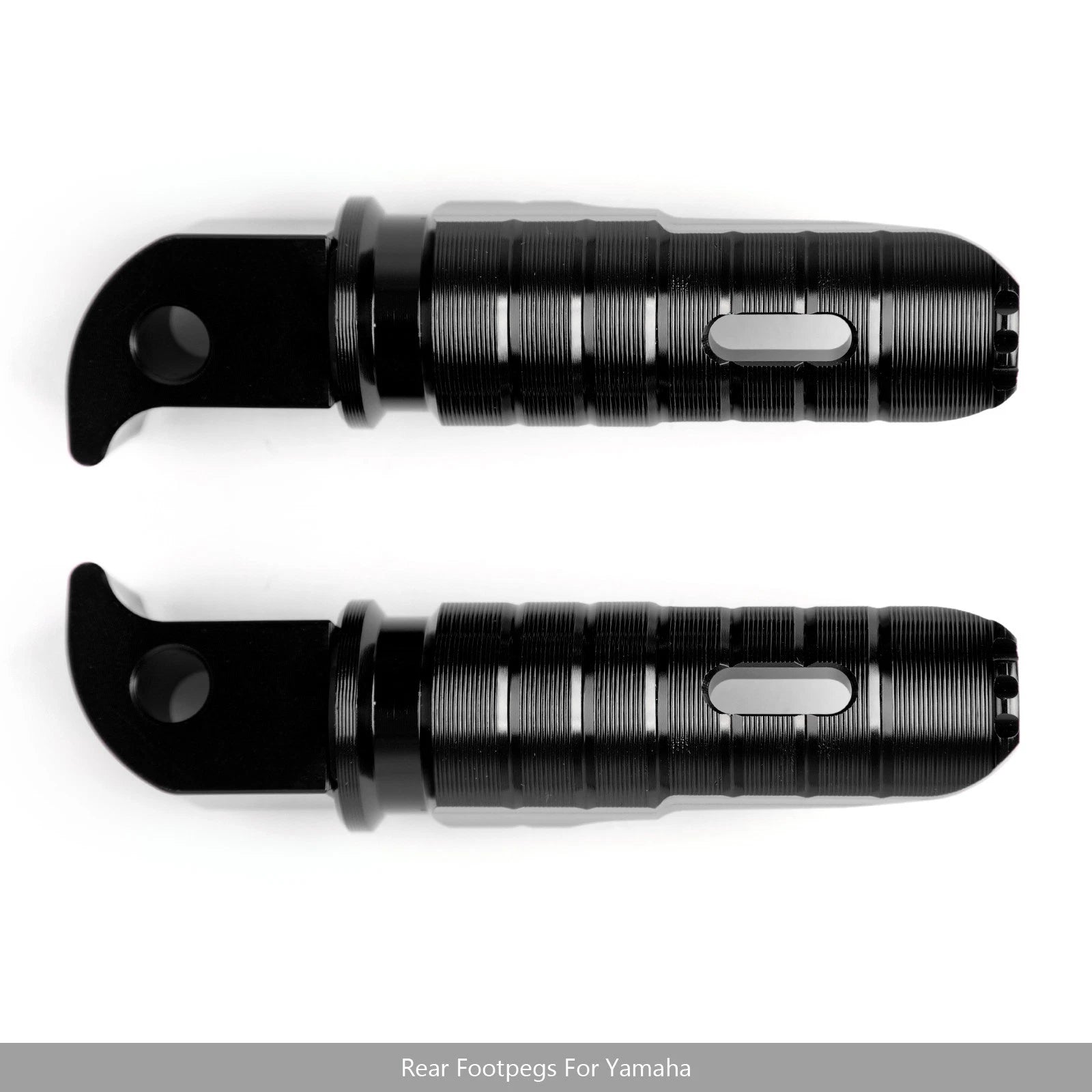 MT10 Black CNC Rear Pegs for Yamaha MT07, FZ10, FZ07, MT09, FZ09 (2014–2023)