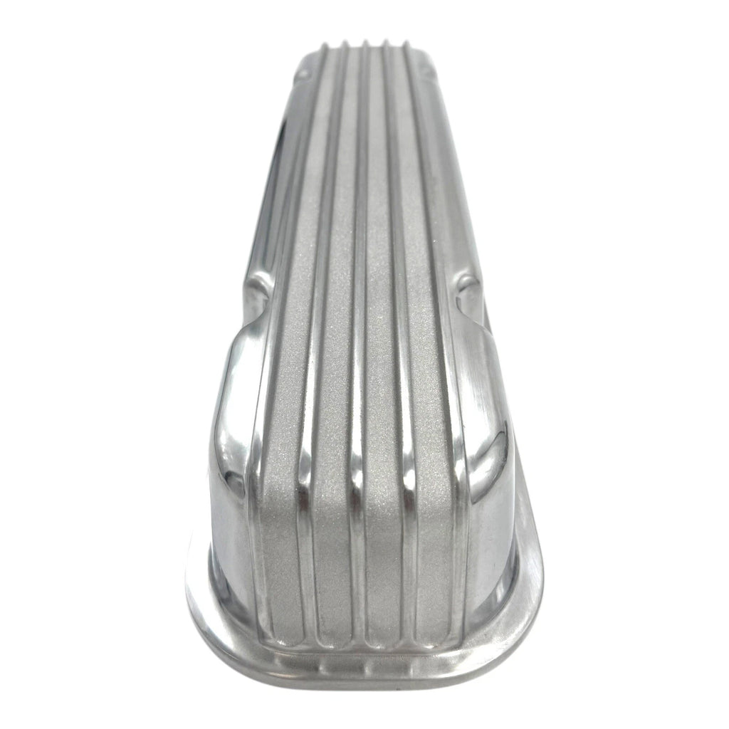 Polished Tall Aluminum Valve Covers w/o Hole for Pontiac 350 389 400 (1967–1970)