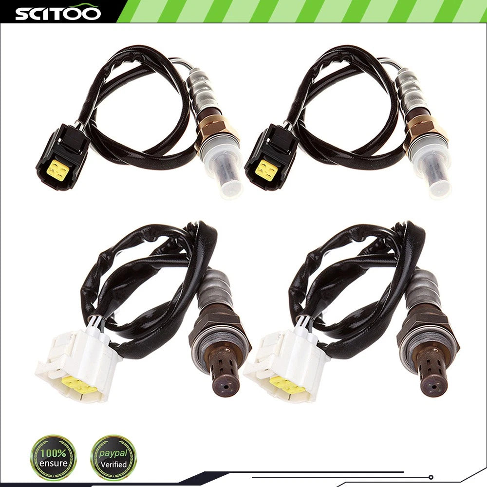 Set of 4 O2 Oxygen Sensors for Jeep Wrangler 2003 (4.0L L6)