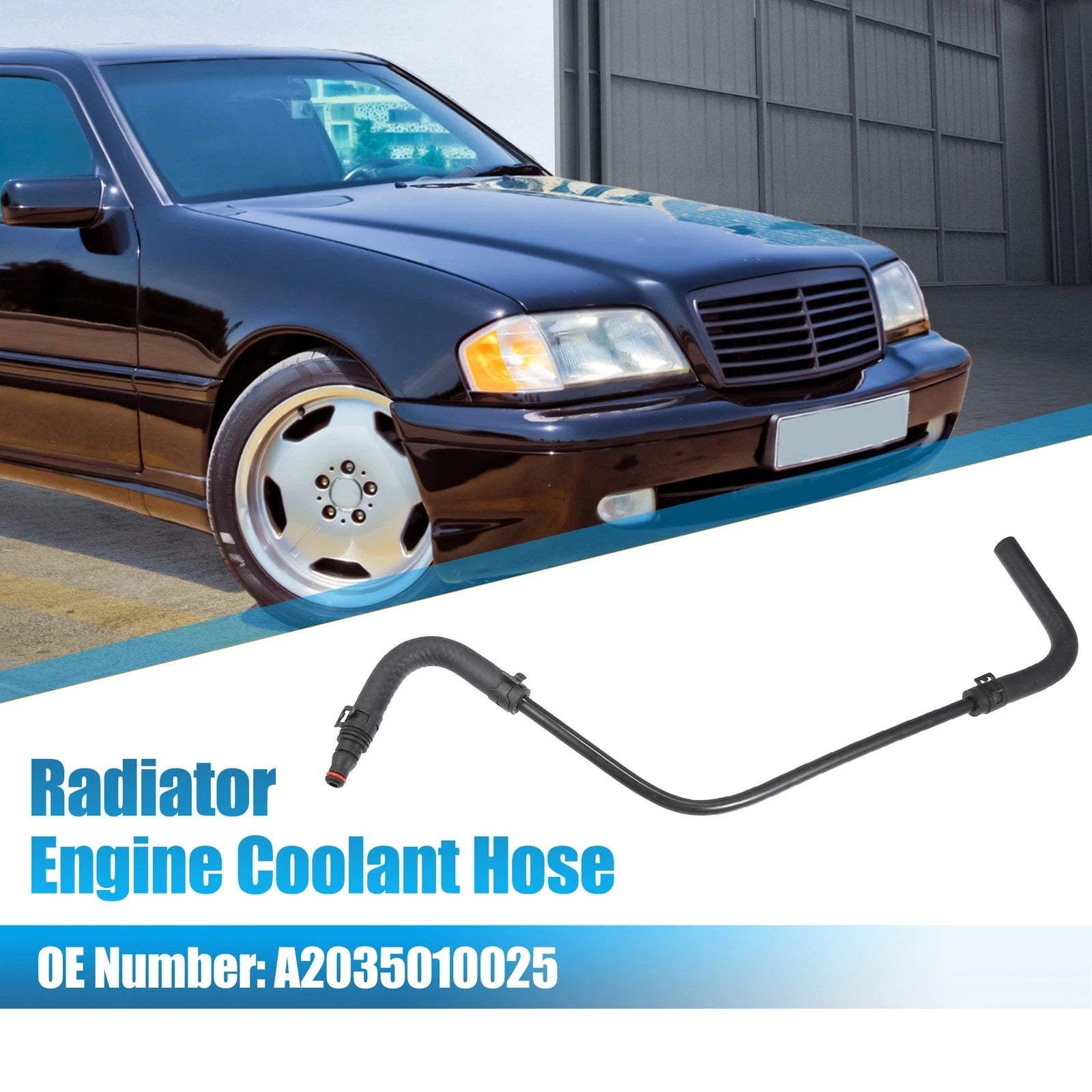 Radiator Engine Coolant Hose for Mercedes-Benz C 230 (2000–2007) No.A2035010025