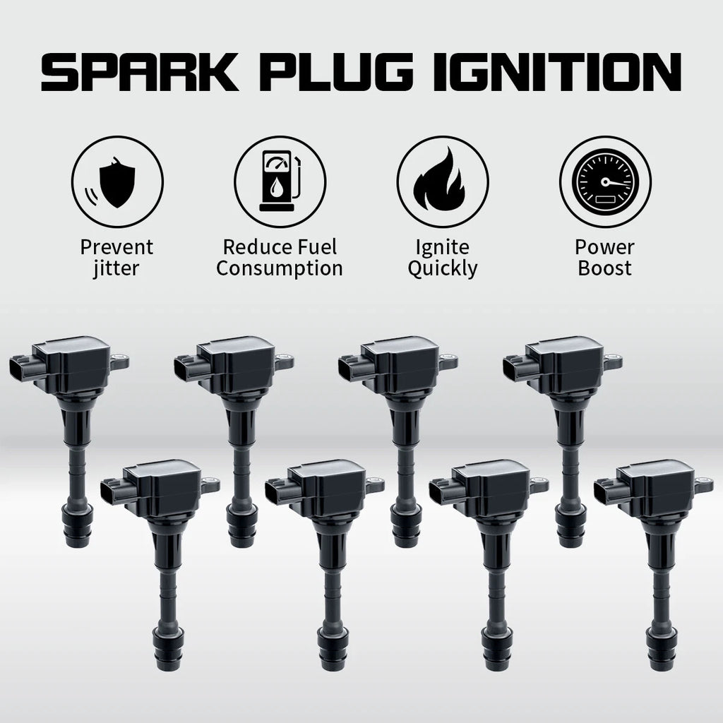 8X Ignition Coil for Nissan Armada Titan Infiniti QX56 (2004–2007) UF510