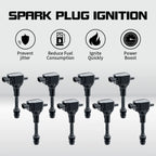 8X Ignition Coil for Nissan Armada Titan Infiniti QX56 (2004–2007) UF510