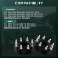 2X 8x180 Wheel Spacers 2'' for Chevy Silverado GMC Sierra 2500 3500 HD (2011–2023)