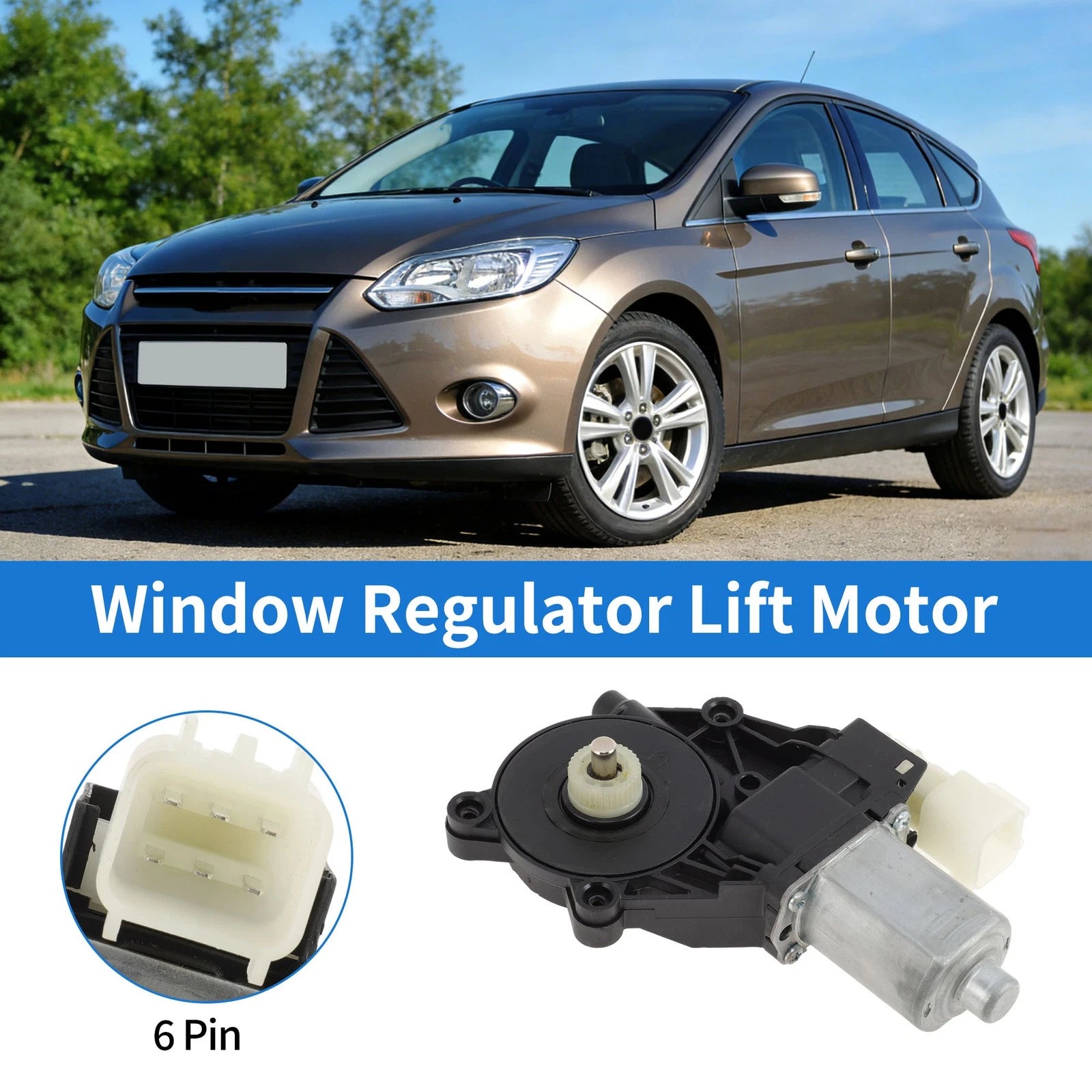 6CP114A389G1C Power Window Regulator Lift Motor for Ford Focus (2012–2015)