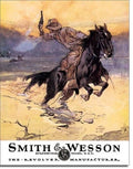 Vintage Replica Tin Metal Sign for Smith & Wesson Revolver (1876)
