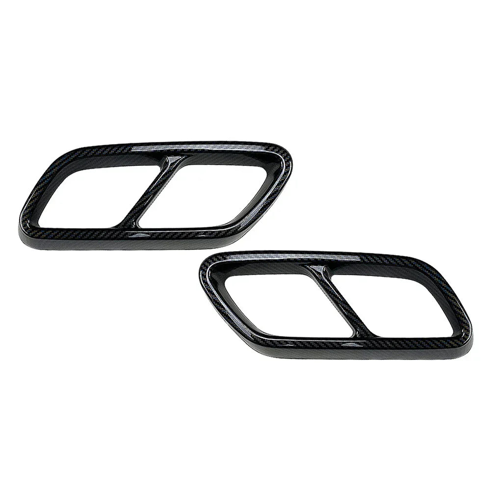 Rear Exhaust Muffler Tail Pipe Covers for Mercedes Benz C-Class (2022-2023)
