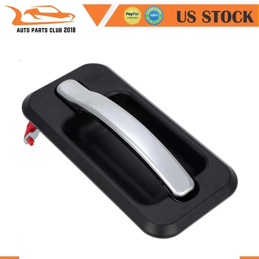 Chrome & Black Exterior Outside Rear Left Door Handle for Hummer H2 (2003–2009)