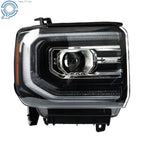 Full LED Headlights Assembly for GMC Sierra 1500 (2016–2018) Black