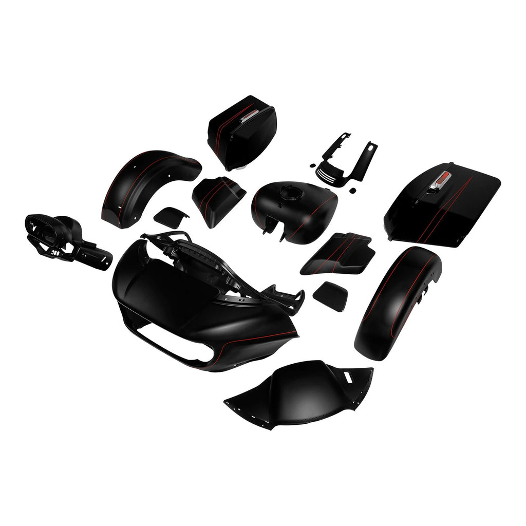 Fairing Bodywork Kit for Harley Touring Road Glide FLTRX (2015–Present) Black Denim