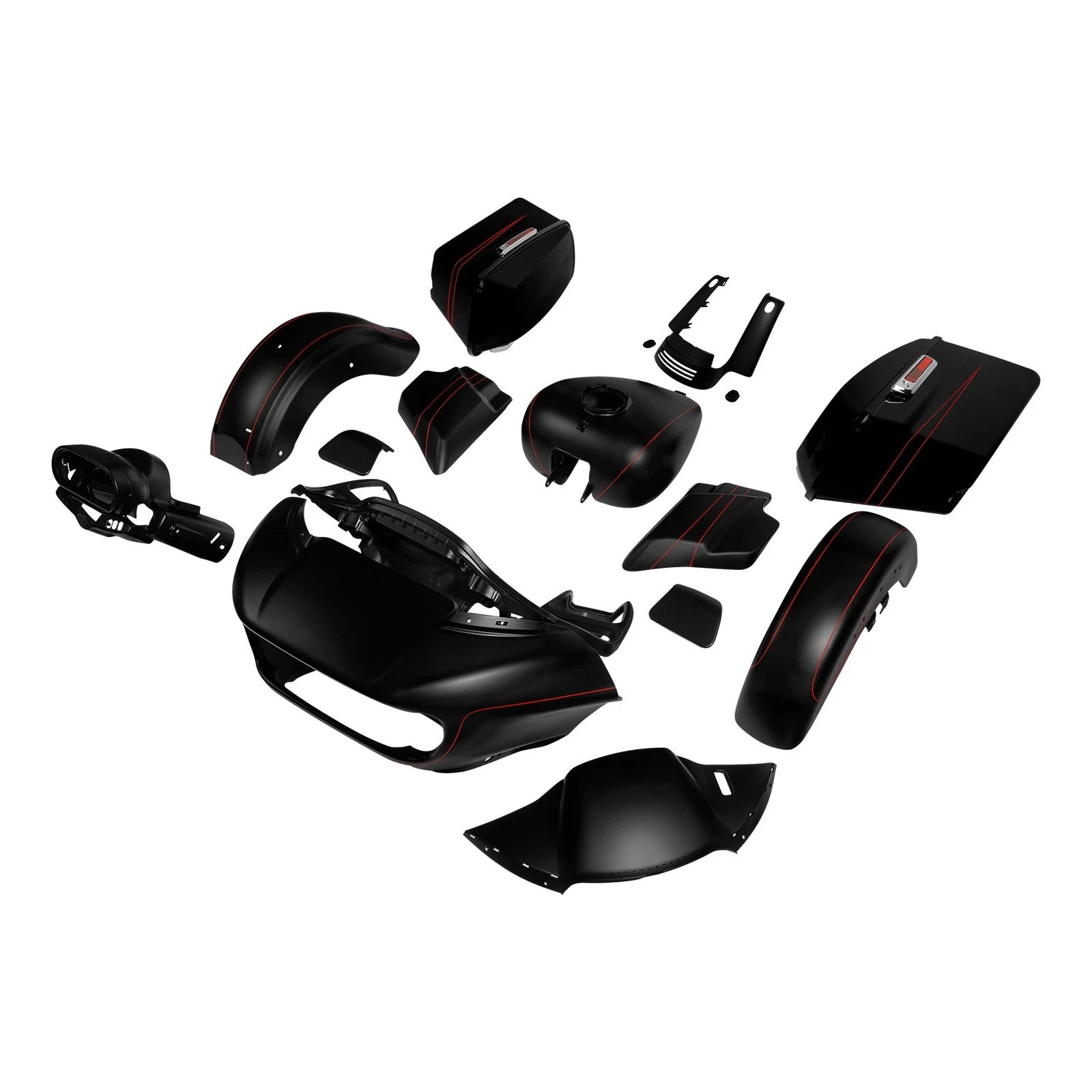 Fairing Bodywork Kit for Harley Touring Road Glide FLTRX (2015–Present) Black Denim
