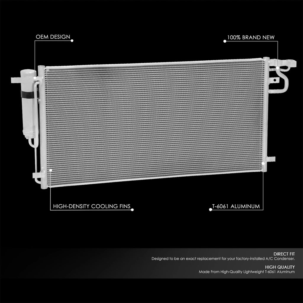 A/C Condenser for Ford Fusion Lincoln MKZ (2017–2020) OE Style Aluminum