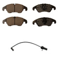 Hella Front Low-Met Disc Brake Pad Set w/Sensor for Audi A4 Quattro (2016)