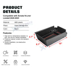 Console Armrest Box Storage Tray Holder for Hyundai Sonata N-Line (2020-2023)