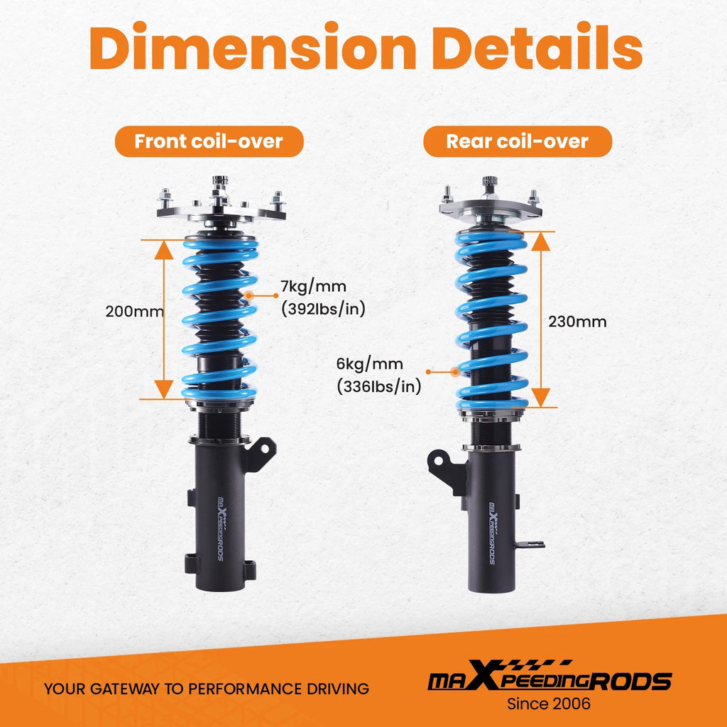 Adjustable Coilovers for Hyundai Tiburon (2003-2008)