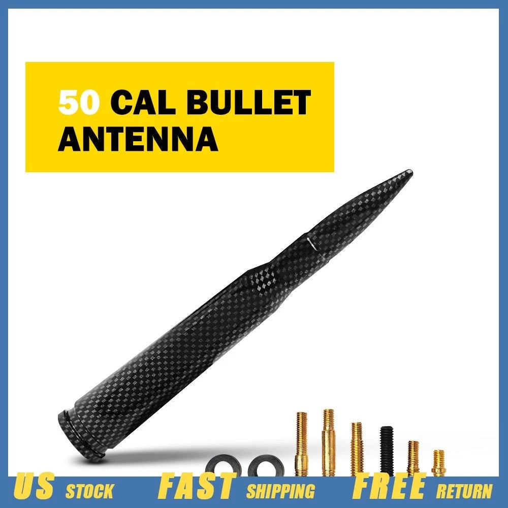Cal Bullet Antenna for Dodge Ram, Ford F150, F250, F350 (Carbon Fiber)