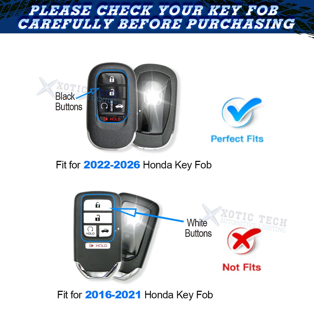 Heavy Duty Key Fob Case Protector for Honda Civic Accord (2016-2021)