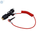 Ignition Key Switch with Safety Lanyard for Evinrude Johnson (175974, 5005801)