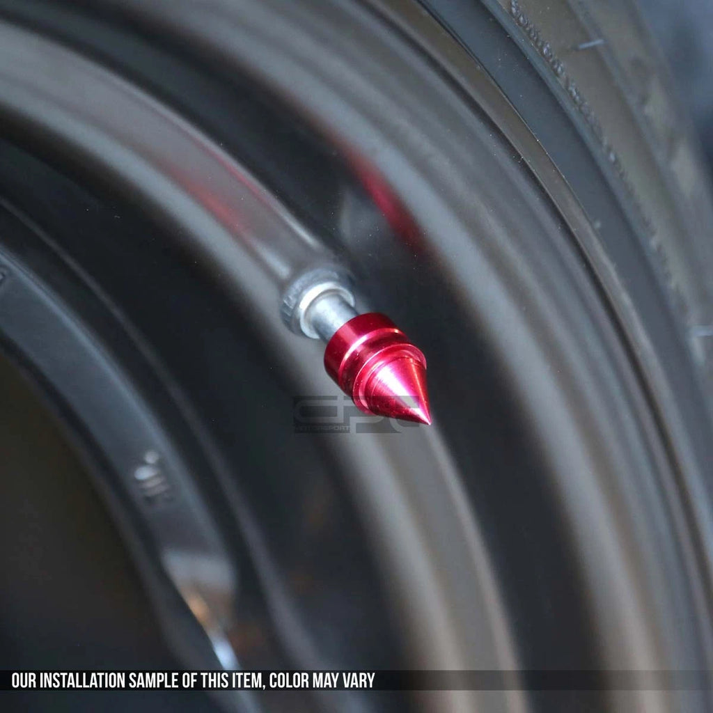 Set of 4 Aluminum Tire Rim Valve Air Port Dust Cover Stem Caps RT011 for
