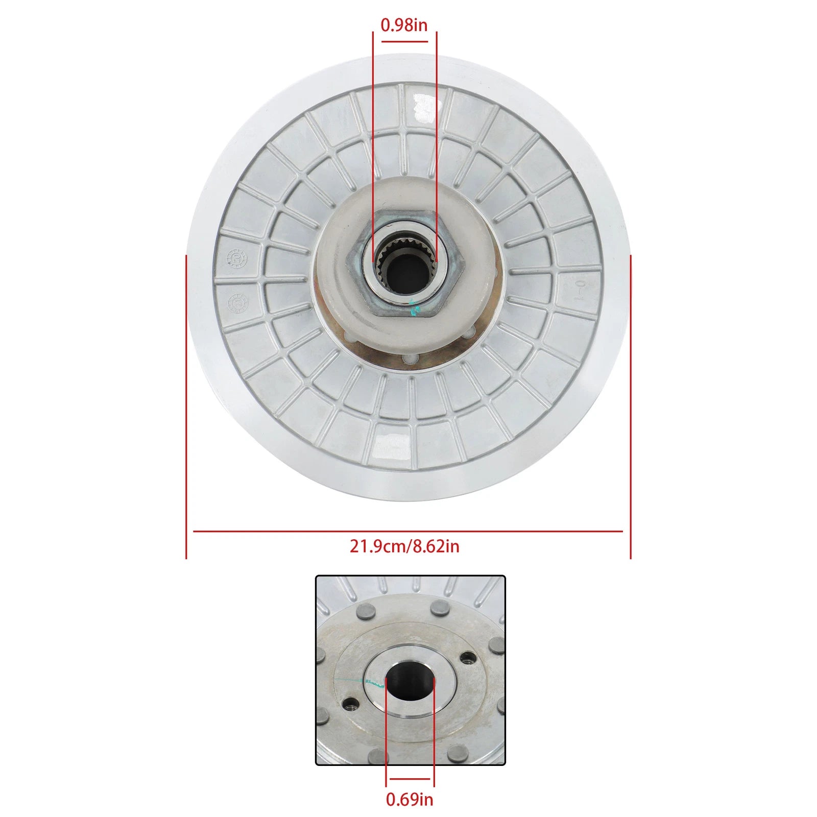 Secondary Clutch for Yamaha Grizzly 660 Kodiak 700 (1998–2018)