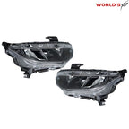 Projector Headlights for Honda Civic (2016–2021) Halogen LED DRL Black