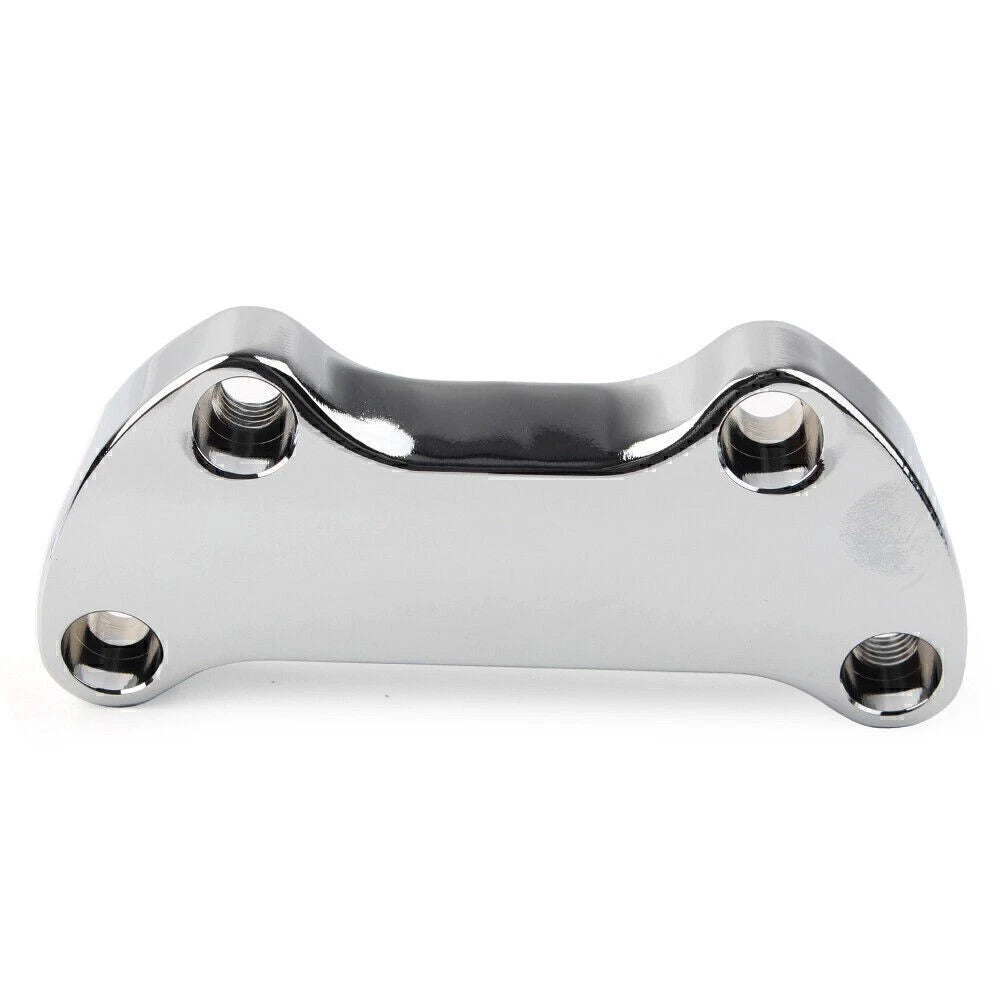 1" Bar Smooth Handlebar Riser Top Clamp for Harley Dyna Softail Sportster Chrome