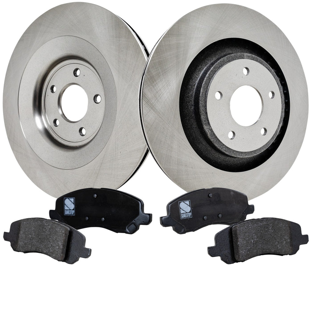 Front Brake Disc and Pad Kit for Dodge Avenger Chrysler 200 (2013–2014)