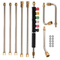 Pressure Washer Lance Kit for 6 Wands with 3 Curved Rods (4000 PSI)