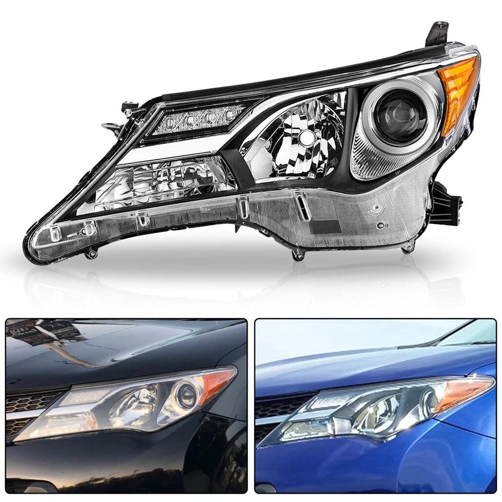 Halogen Headlight Chrome for Toyota RAV4 (2013-2015)