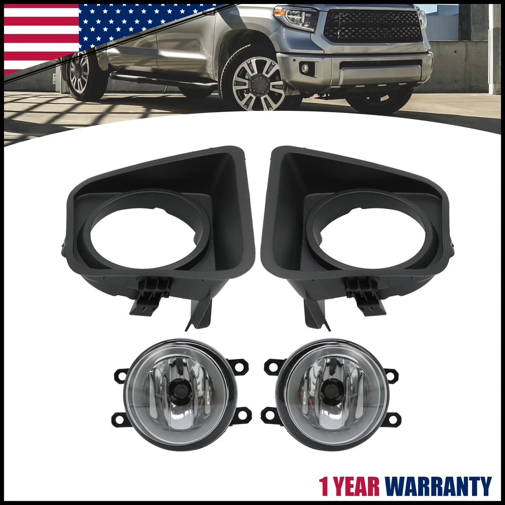 Pair Fog Lights for Toyota Tundra (2014–2021) LH+RH