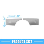 Multimedia Radio Button Cover for Mercedes-Benz GLK X204 (2010-2015) 2 x ABS Silver Tone