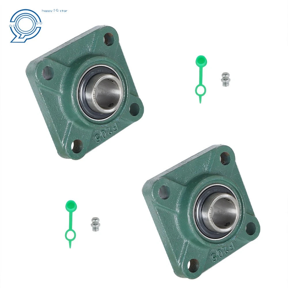 Set of 2 Pillow Block Bearings for UCF205 (1" Bore)