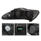 Set of 2 Halogen Headlights Assembly for Hyundai Elantra (2007–2010)