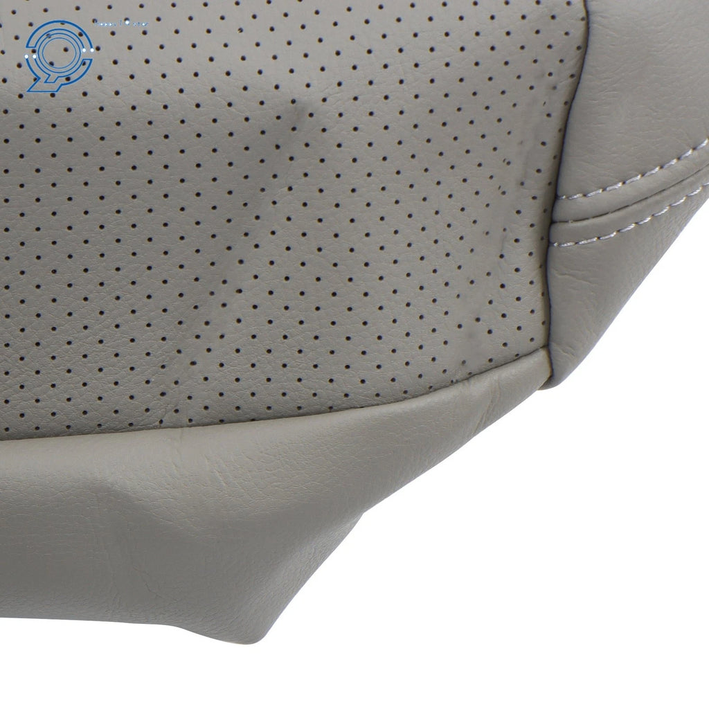 Driver Left Bottom Seat Cover for Toyota RAV4 (2006–2012) Gray Leather Perforation