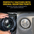 Set of 4 Headlight Mount Bracket Rings for Jeep Wrangler JK (2007â2018)