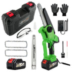 Brushless Mini Chainsaw 1200W 6" 8" Bar 3000mAh 2 Battery Tool-Free