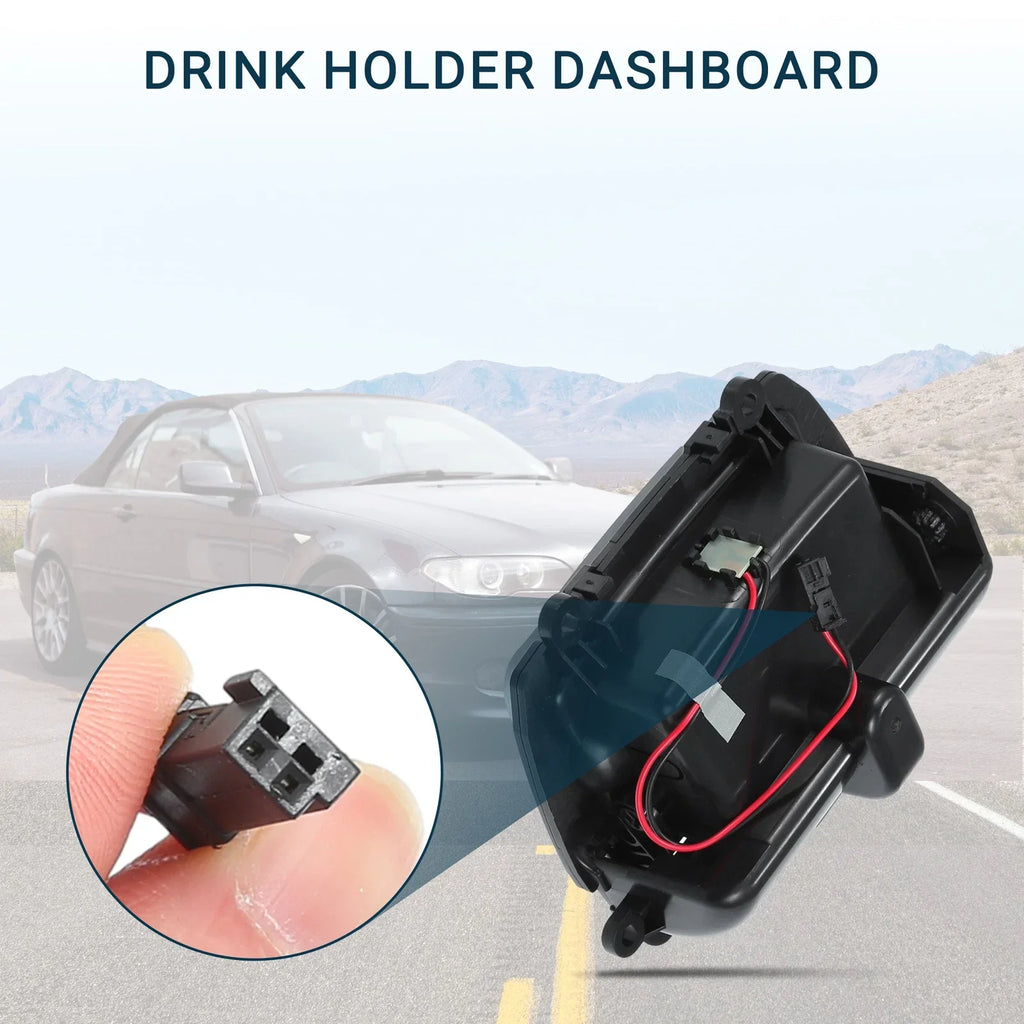 Cup Holder for BMW 523i (2009 - 2010) Black