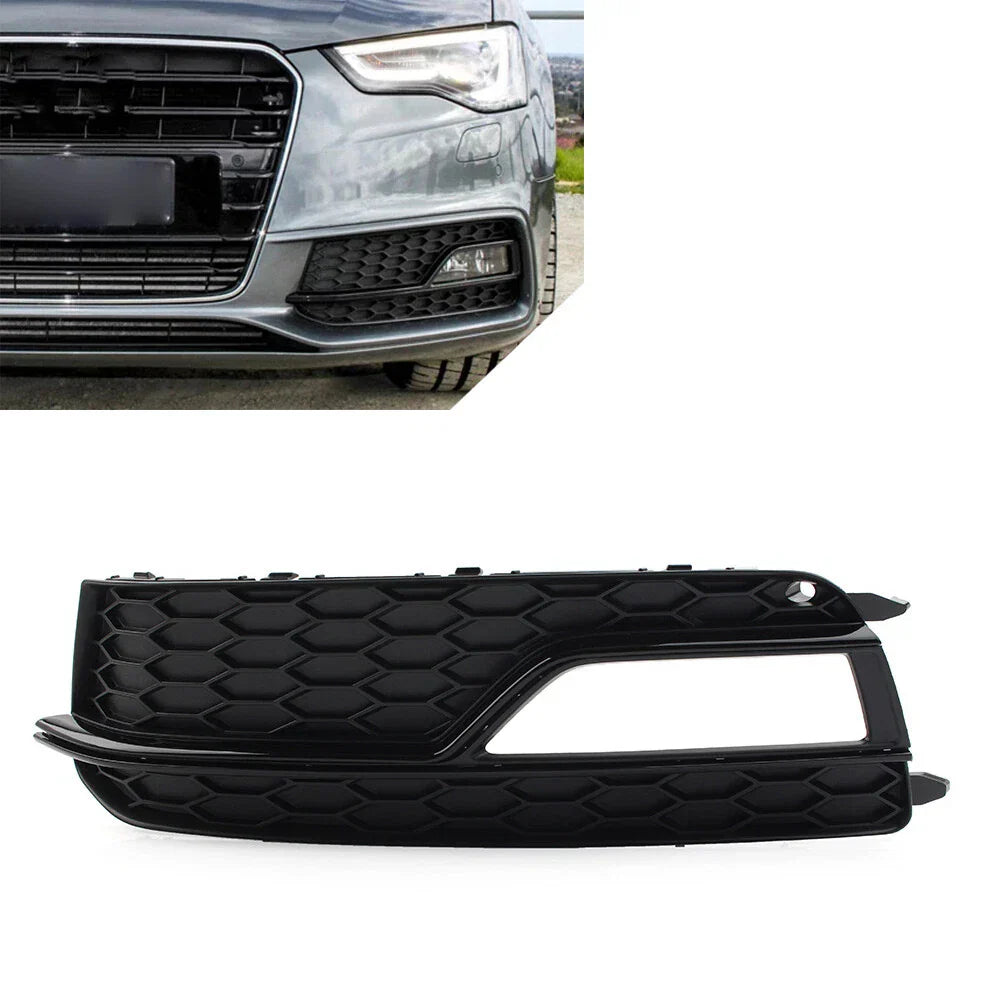 Black Honeycomb Fog Light Grille Cover for Audi A5 S5 (2013-2017)
