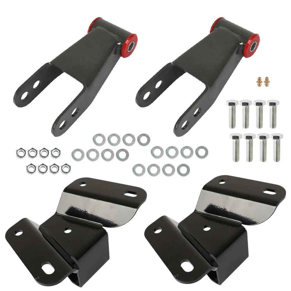 4" Drop Kit Leveling Lowering Shackles for Ford F100 2WD (1973–1996)