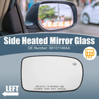 Heated Mirror Glass Right 68101146AA for Chrysler 200, Dodge Charger (2011–2021)