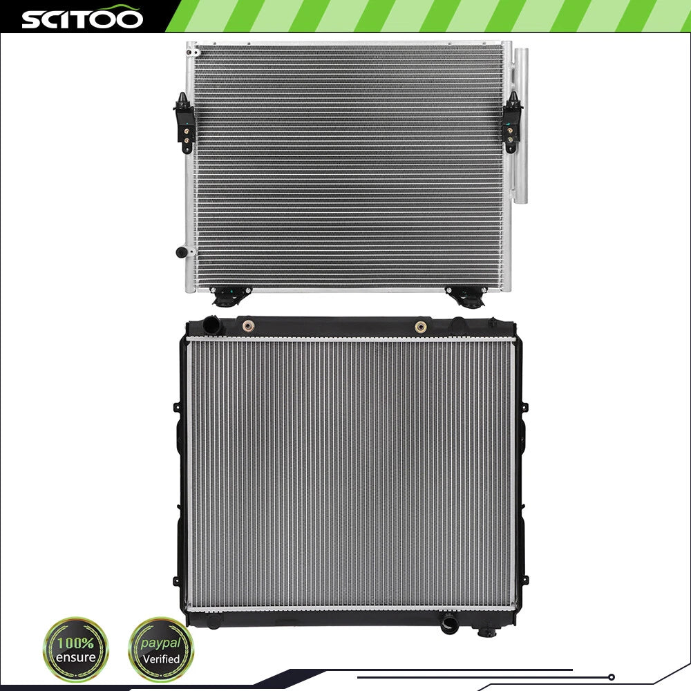 Radiator and A/C Condenser for Toyota Tundra 4.7L V8 (2006)