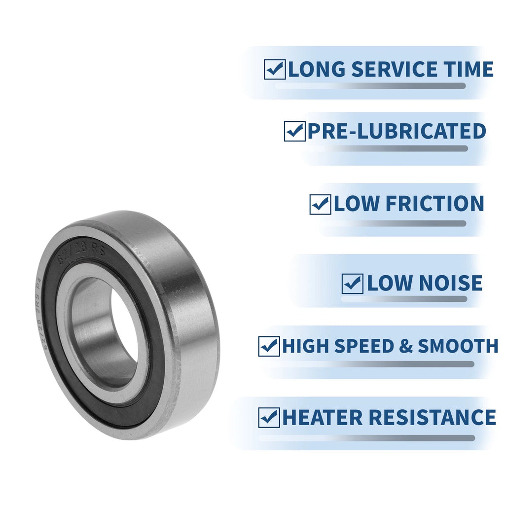 Deep Groove Ball Bearing 28x58x16mm for Various Models (62/28 2RS)