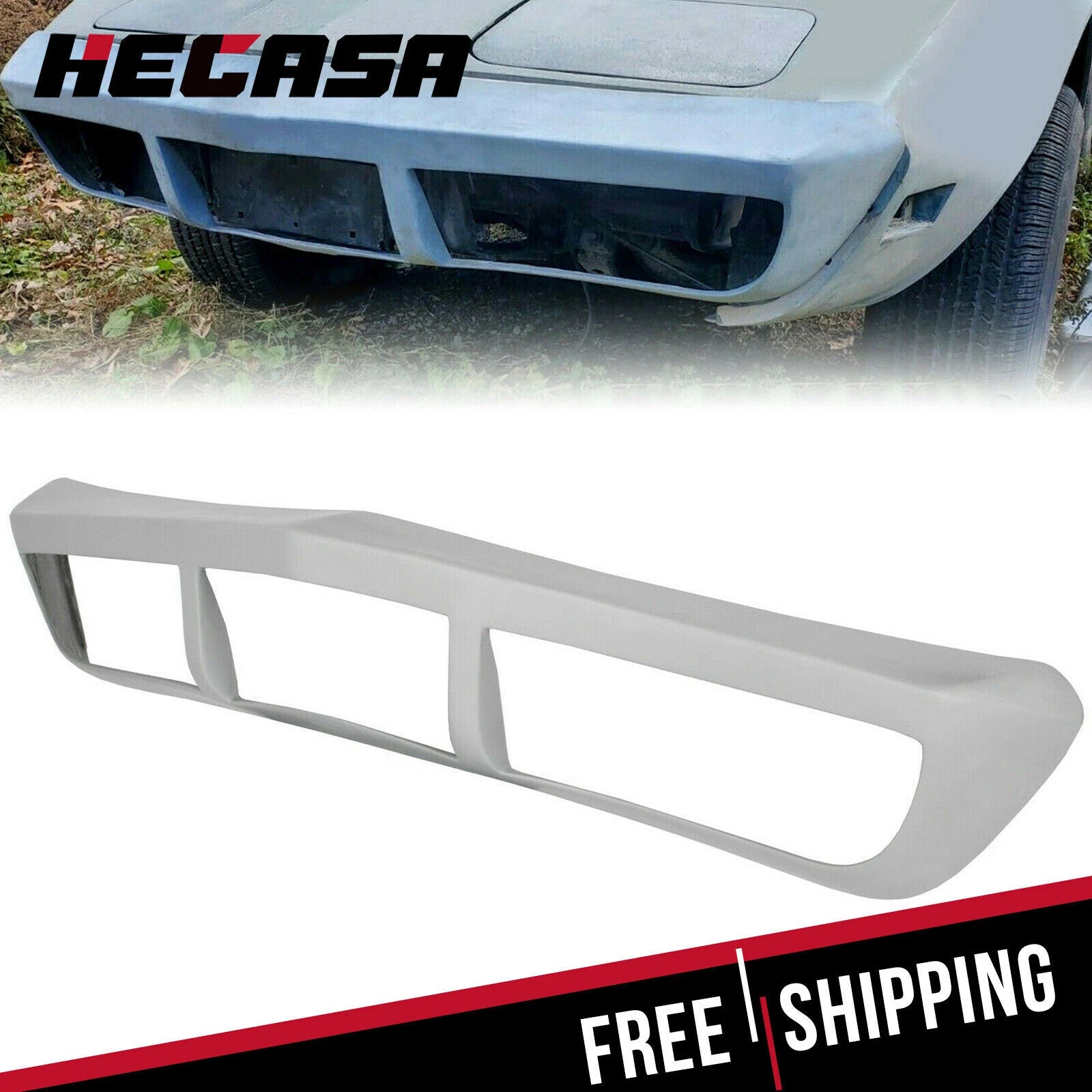 Front Bumper Face Bar Grille for Chevrolet Corvette (1973–1974) #6263597